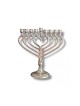 Nickel Chanukah Menorah with Branches Forming He... | Hanukkah Menorah