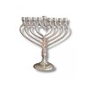 Nickel Chanukah Menorah with Branches Forming He... | Hanukkah Menorah