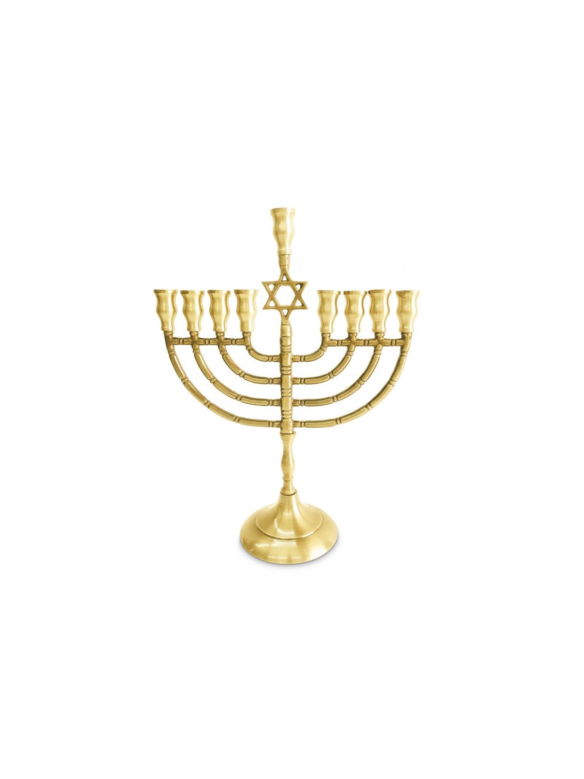 Antique Style Chanukah Menorah with Star of Davi... | Hanukkah Menorah