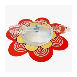 Dorit Judaica Flower Shaped Honey Dish Gl... | Jewish Gift from Israel
