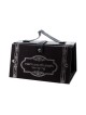 Faux Leather Handbag Etrog Box Silver Hebrew Wording | Etrog Box