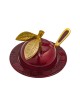 Colorful Apple Shaped Honey Dish with Lid... | Jewish Gift from Israel