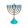 Yair Emanuel Pewter Chanukah Menorah Traditional... | Hanukkah Menorah