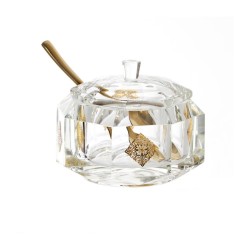 3 Piece Gleaming Lead Crystal Rosh Hashan... | Jewish Gift from Israel