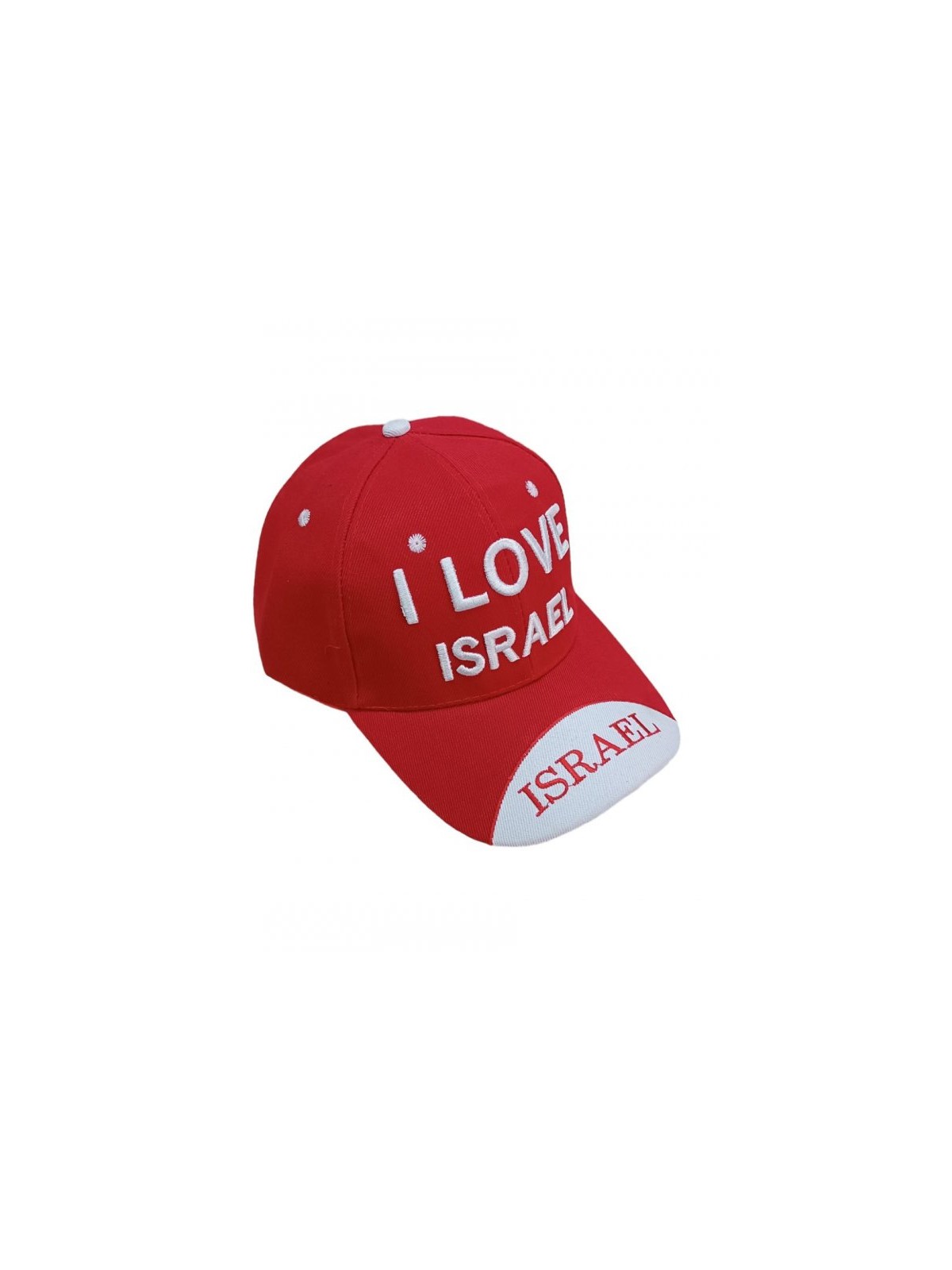 Baseball Cap with Embroidered I Love Israel Design C... | Israeli Caps
