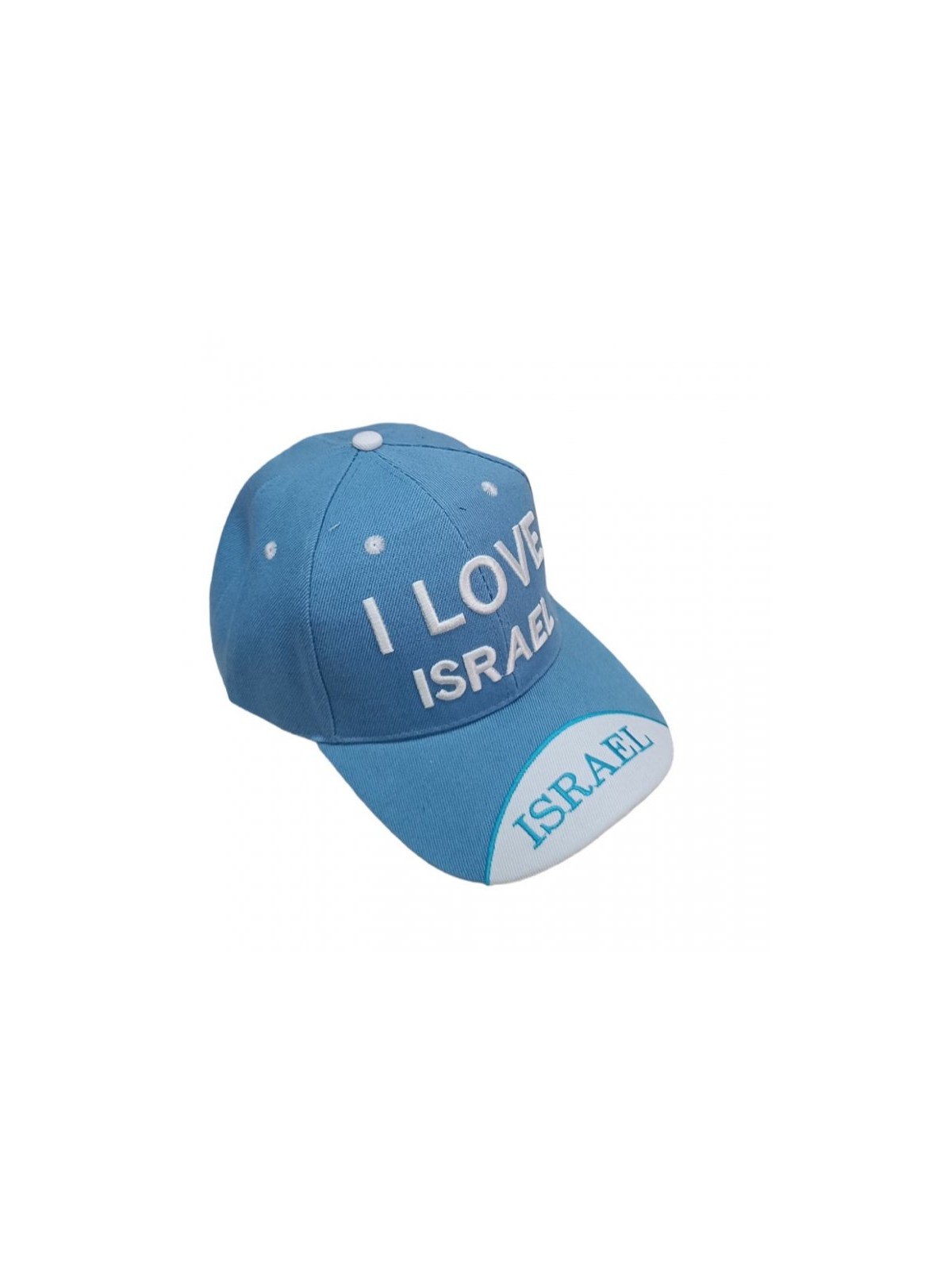 Baseball Cap with Embroidered I Love Israel Design C... | Israeli Caps