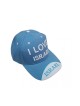 Baseball Cap with Embroidered I Love Israel Design C... | Israeli Caps