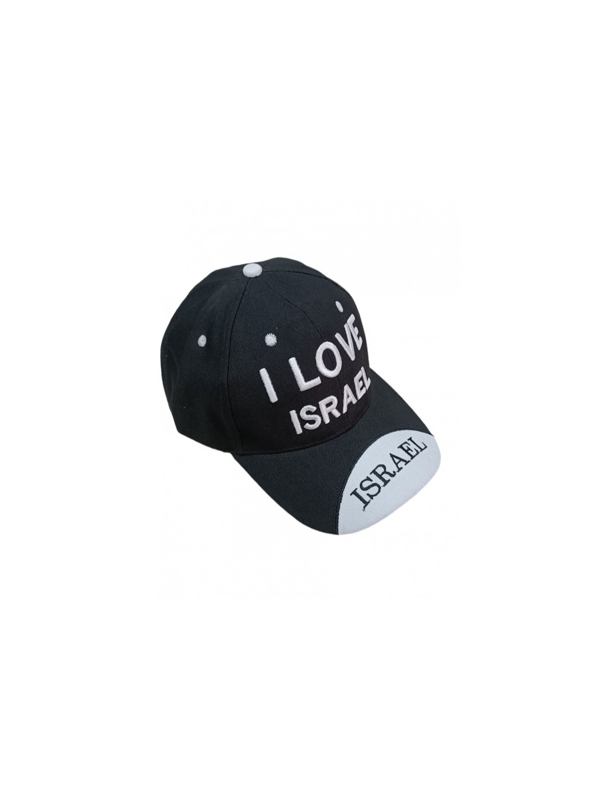 Baseball Cap with Embroidered I Love Israel Design C... | Israeli Caps