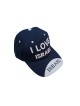 Baseball Cap with Embroidered I Love Israel Design C... | Israeli Caps