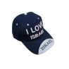 Baseball Cap with Embroidered I Love Israel Design C... | Israeli Caps