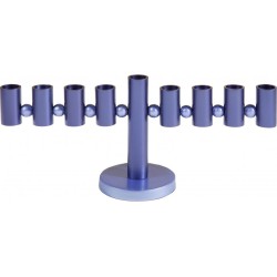 Yair Emanuel Anodized Aluminum Tubes and Spheres... | Hanukkah Menorah