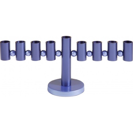Yair Emanuel Anodized Aluminum Tubes and Spheres... | Hanukkah Menorah
