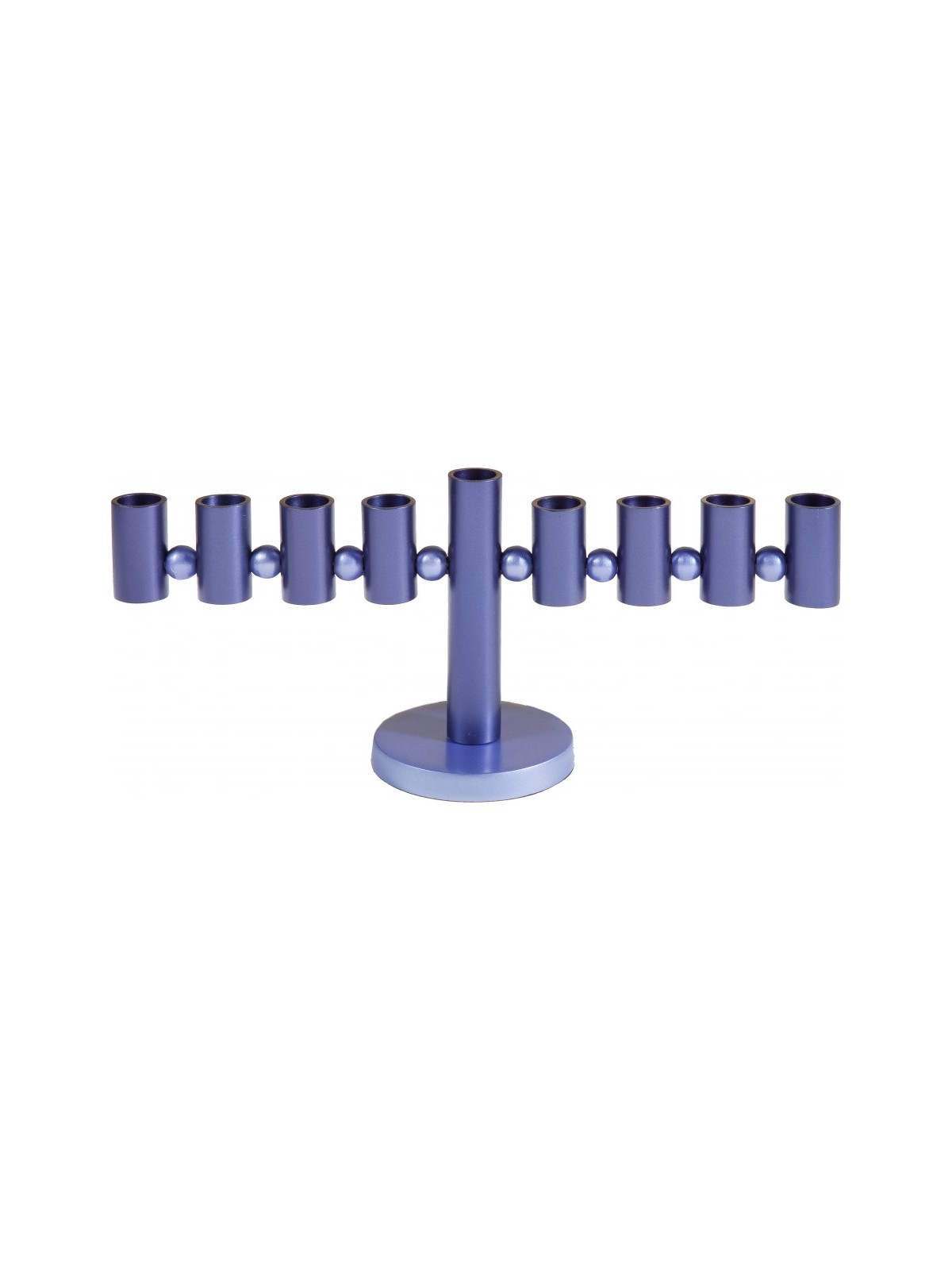 Yair Emanuel Anodized Aluminum Tubes and Spheres... | Hanukkah Menorah