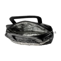 Black Faux Leather Padded Etrog Holder Bag Briefcase Style | Etrog Box