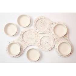 Graciela Noemi Handcrafted Terrazo Passover Seder Pl... | Seder Plates