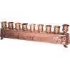 2 in 1 Copper Plated Menorah Jerusalem Engraving... | Hanukkah Menorah