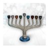 Chanukah Menorah Classic Design Hammered Aluminu... | Hanukkah Menorah