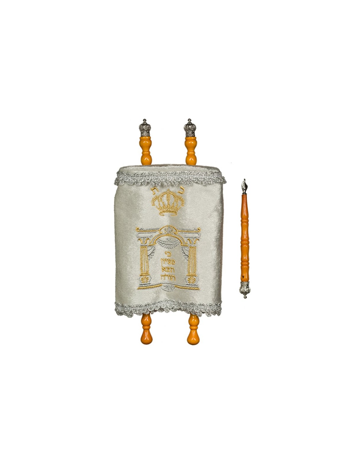 Torah Scroll for Children with Embroidered ... | Children Torah Scroll