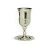 Silver Plated Kiddush Cup Cup of Elijah on Stem with... | Kiddush Cups