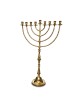Extra Large Gleaming Gold Chanukah Menorah Tradi... | Hanukkah Menorah