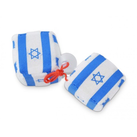Cubes ludiques à suspendre pour voiture avec drapeau d'Israël | Drapeau d'Israël