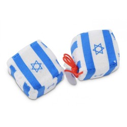Playful Car Hanging Cubes with Flag of Israel | Israel Flag