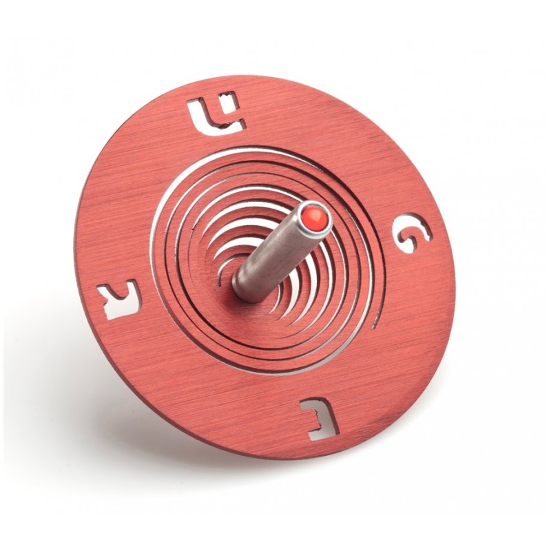 Adi Sidler Spiral Coil Chanukah Dreidel Brushed Aluminum... | Dreidels