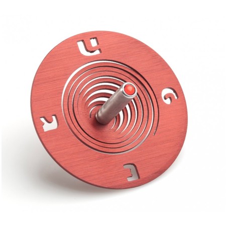 Adi Sidler Spiral Coil Chanukah Dreidel Brushed Aluminum... | Dreidels