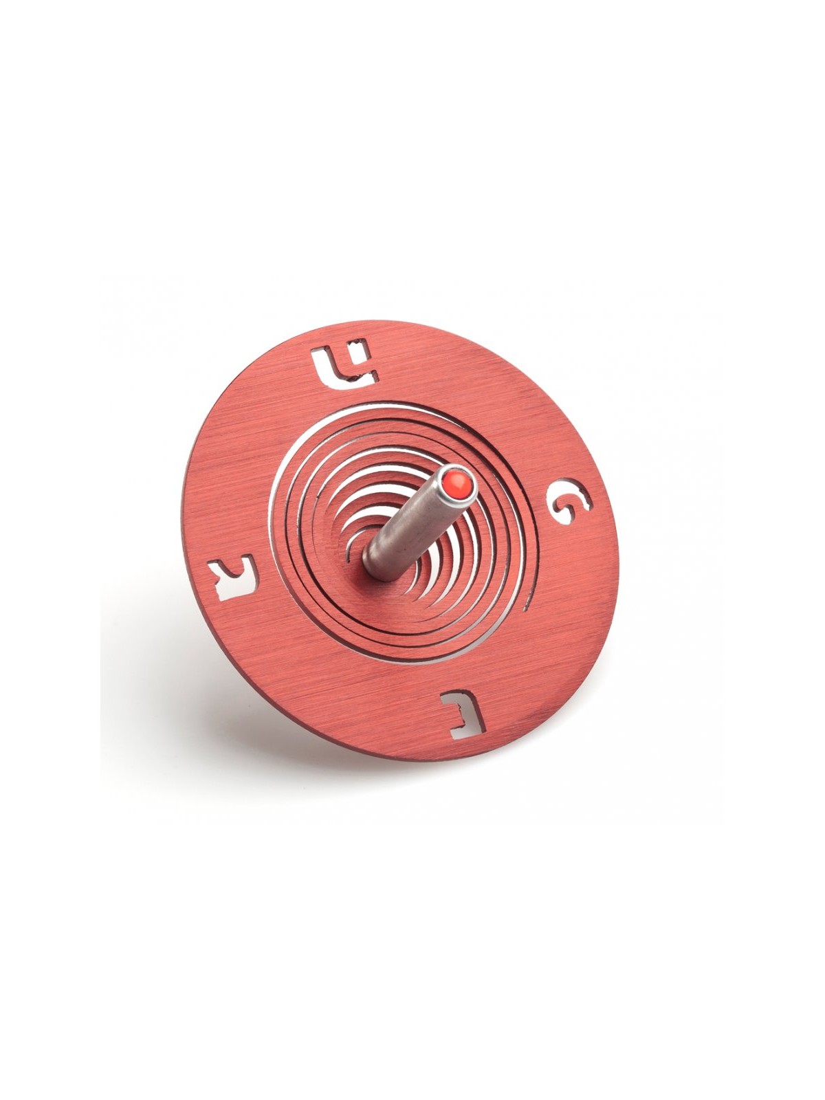 Adi Sidler Spiral Coil Chanukah Dreidel Brushed Aluminum... | Dreidels