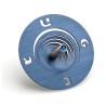 Adi Sidler Spiral Coil Chanukah Dreidel Brushed Aluminum... | Dreidels