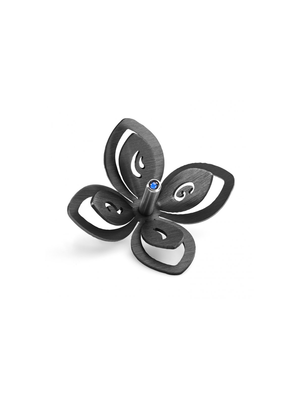 Adi Sidler Anodized Aluminum Chanukah Dreidel Flower Des... | Dreidels