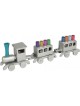 Yair Emanuel Anodized Aluminum Childs Train Hanu... | Hanukkah Menorah