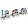 Yair Emanuel Anodized Aluminum Childs Train Hanu... | Hanukkah Menorah