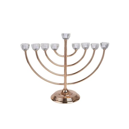 Large Classic Chanukah Menorah with Glass Holder... | Hanukkah Menorah