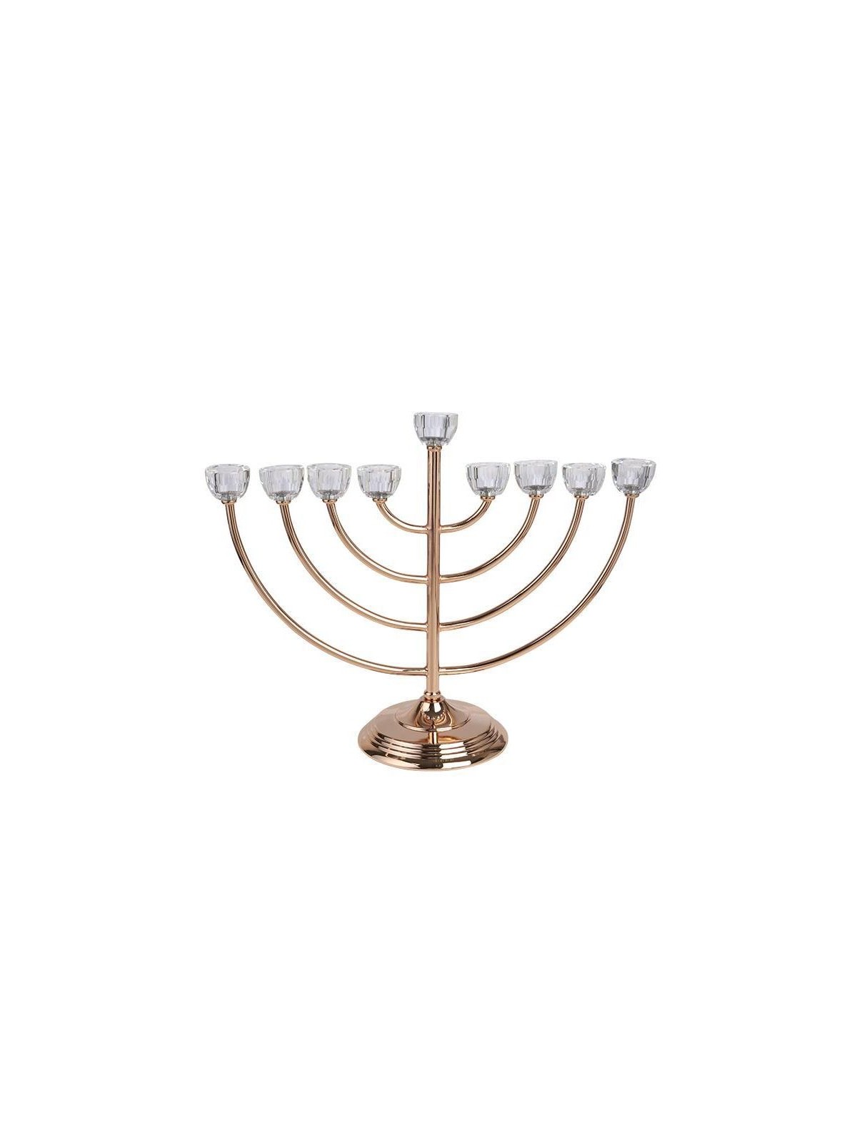 Large Classic Chanukah Menorah with Glass Holder... | Hanukkah Menorah