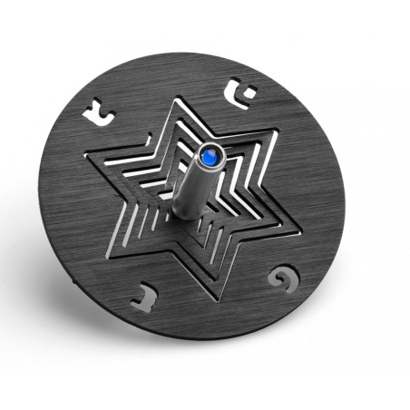 Adi Sidler Anodized Aluminum Chanukah Dreidel and Stand ... | Dreidels