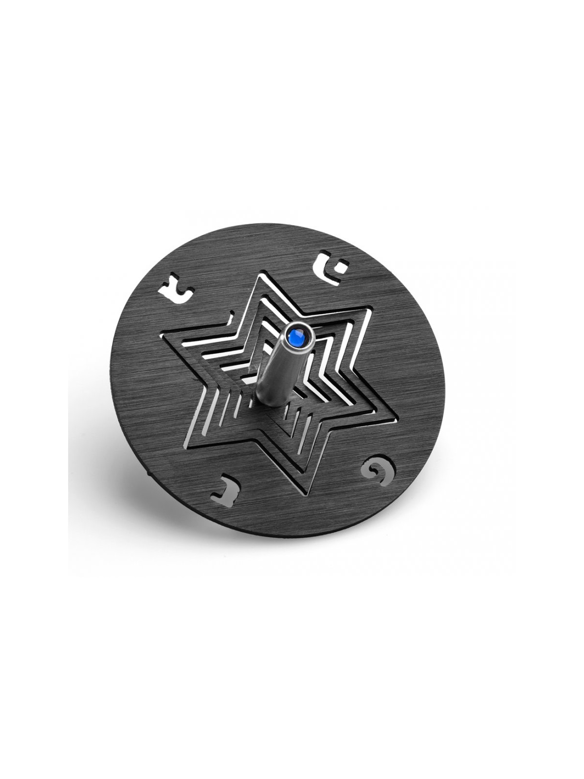 Adi Sidler Anodized Aluminum Chanukah Dreidel and Stand ... | Dreidels