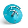 Adi Sidler Anodized Aluminum Spiral Dreidel Turquoise | Dreidels