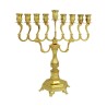 Hanukkah Menorah with Curving Branches Gold Color | Hanukkah Menorah