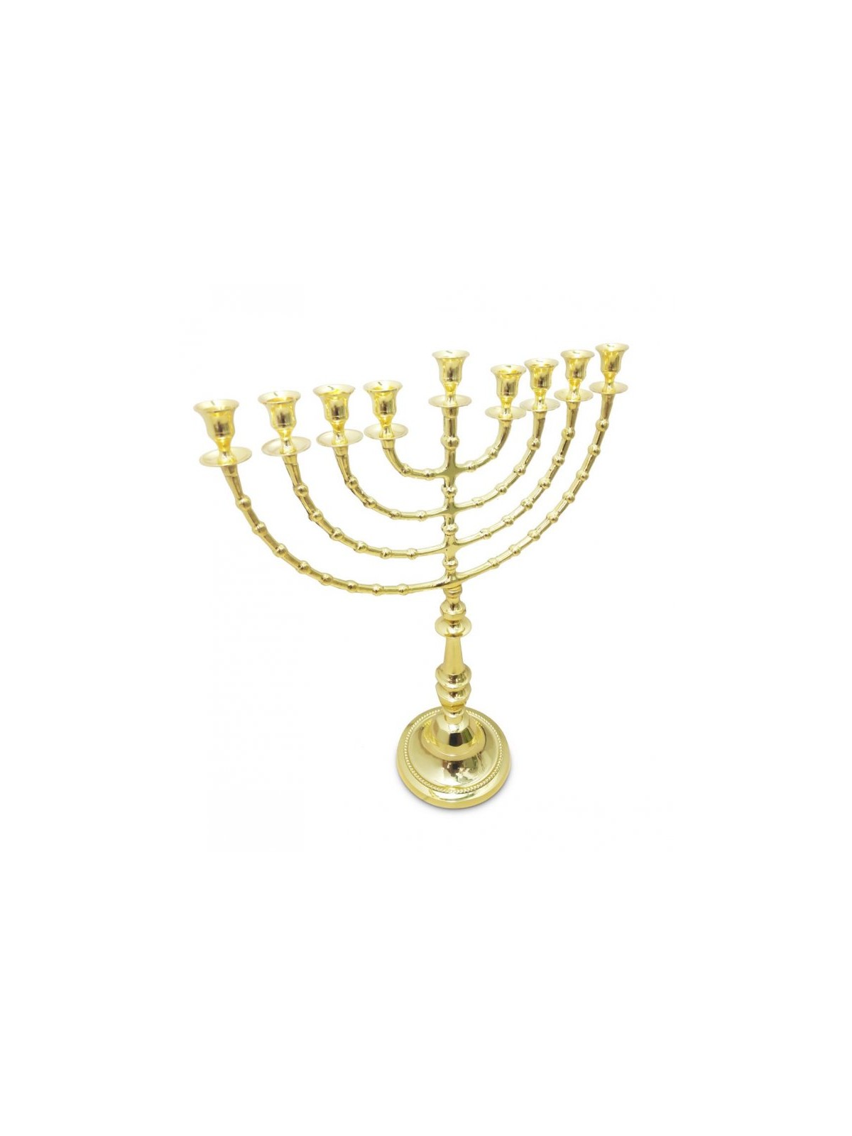 Extra Large Gleaming Gold Color Chanukah Menorah... | Hanukkah Menorah