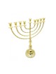 Extra Large Gleaming Gold Color Chanukah Menorah... | Hanukkah Menorah