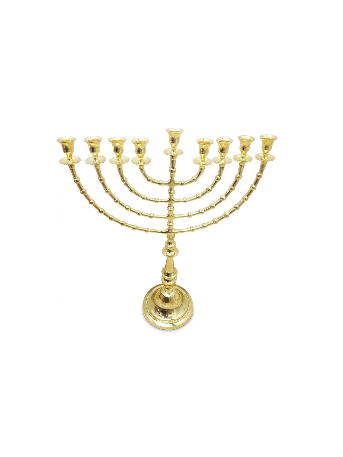 Extra Large Gleaming Gold Color Chanukah Menorah... | Hanukkah Menorah