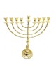 Extra Large Gleaming Gold Color Chanukah Menorah... | Hanukkah Menorah