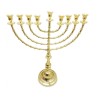 Extra Large Gleaming Gold Color Chanukah Menorah... | Hanukkah Menorah
