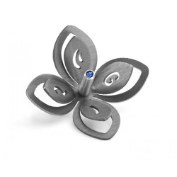 Adi Sidler Anodized Aluminum Chanukah Dreidel Flower Des... | Dreidels