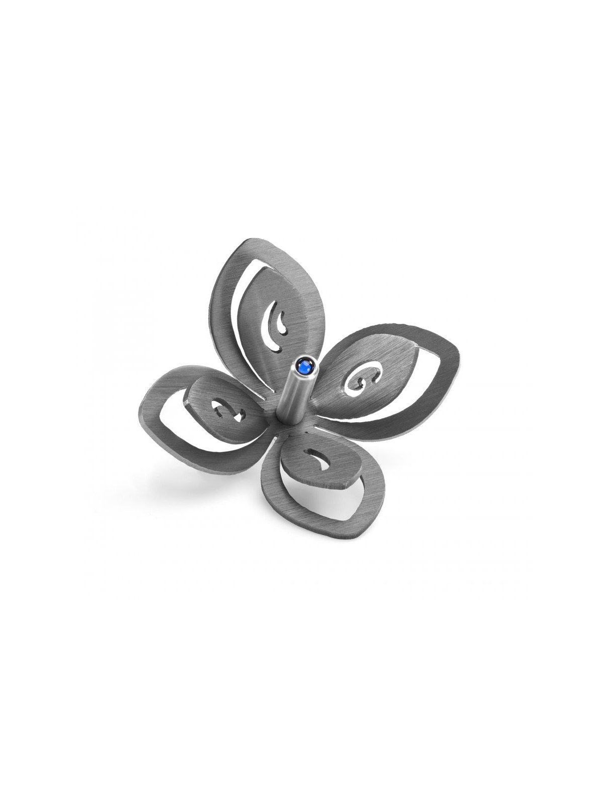 Adi Sidler Anodized Aluminum Chanukah Dreidel Flower Des... | Dreidels