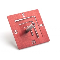 Adi Sidler Square Spiral Chanukah Dreidel Brushed Alumin... | Dreidels