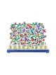 Yair Emanuel Hand Painted Chanukah Menorah Butte... | Hanukkah Menorah