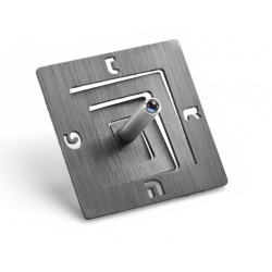 Adi Sidler Square Spiral Chanukah Dreidel Brushed Alumin... | Dreidels