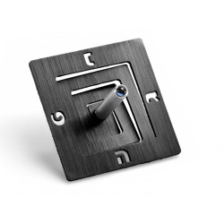 Adi Sidler Square Spiral Chanukah Dreidel Brushed Alumin... | Dreidels